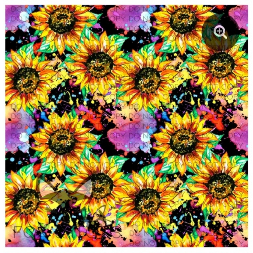 NWT Watercolor Sunflower Splash Throw Blanket